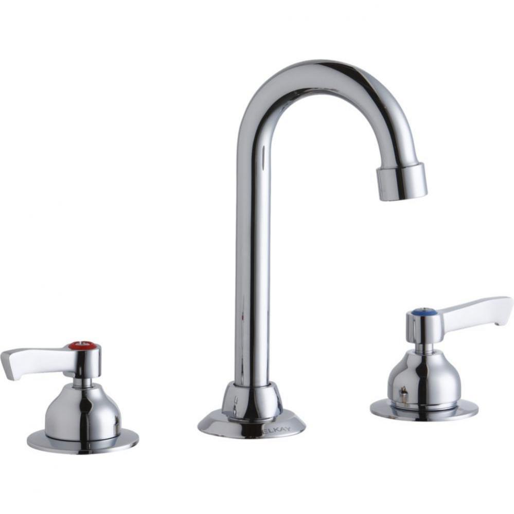 8&apos;&apos; Centerset with Concealed Deck Faucet with 4&apos;&apos; Gooseneck Spout 2&apos;&apos