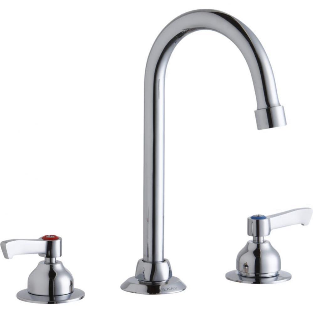 8&apos;&apos; Centerset with Concealed Deck Faucet with 5&apos;&apos; Gooseneck Spout 2&apos;&apos