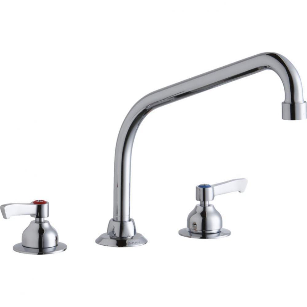 8&apos;&apos; Centerset with Concealed Deck Faucet with 10&apos;&apos; High Arc Spout 2&apos;&apos