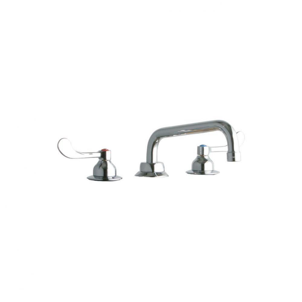 8&apos;&apos; Centerset with Concealed Deck Faucet with 8&apos;&apos; Tube Spout 4&apos;&apos; Wri