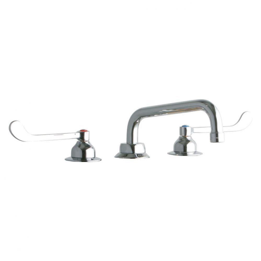 8&apos;&apos; Centerset with Concealed Deck Faucet with 8&apos;&apos; Tube Spout 6&apos;&apos; Wri