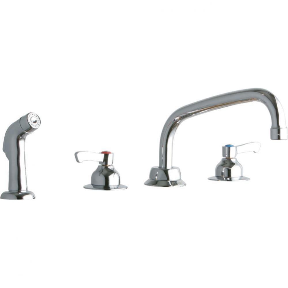 8&apos;&apos; Centerset with Concealed Deck Faucet with 8&apos;&apos; Arc Tube Spout 2&apos;&apos;