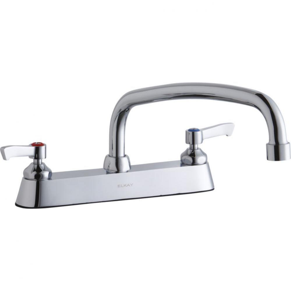 8&apos;&apos; Centerset with Exposed Deck Faucet with 14&apos;&apos; Arc Tube Spout 2&apos;&apos;