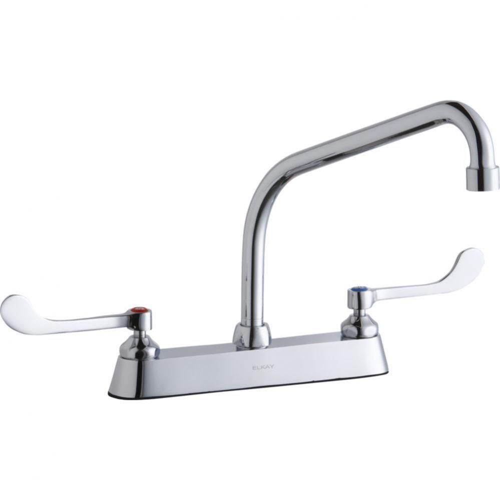 8&apos;&apos; Centerset with Exposed Deck Faucet with 10&apos;&apos; High Arc Spout 6&apos;&apos;