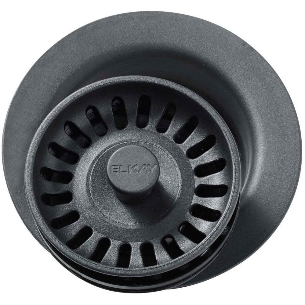 Polymer 3-1/2&apos;&apos; Disposer Flange with Removable Basket Strainer and Rubber Stopper Dusk G