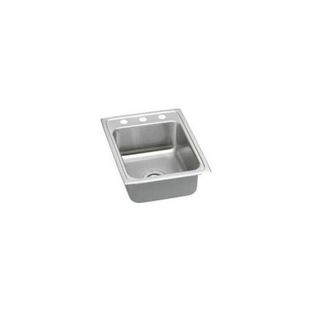 18 Gauge 17&apos;&apos; X 22&apos;&apos; X 7.625&apos;&apos; Single Bowl Kitchen Sink