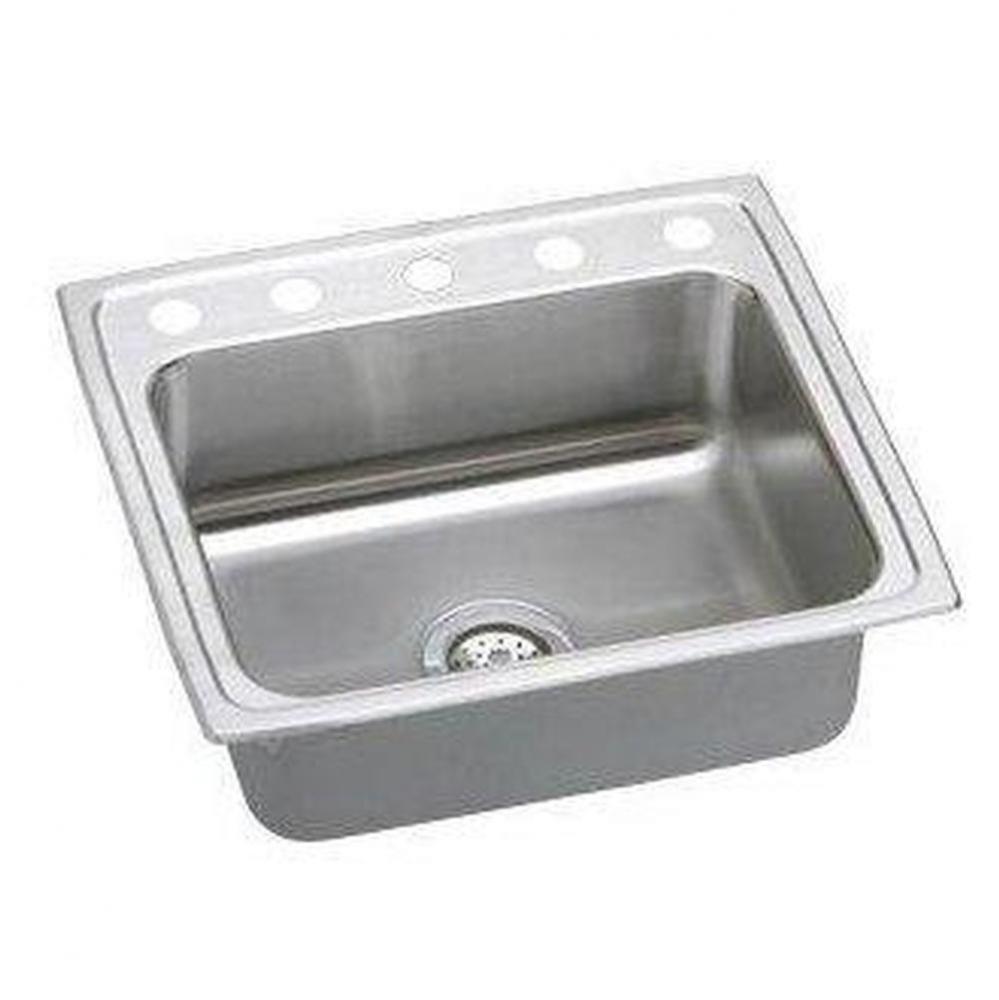 18 Gauge 22&apos;&apos; X 19.5&apos;&apos; X 7.6&apos;&apos; Single Bowl Kitchen Sink