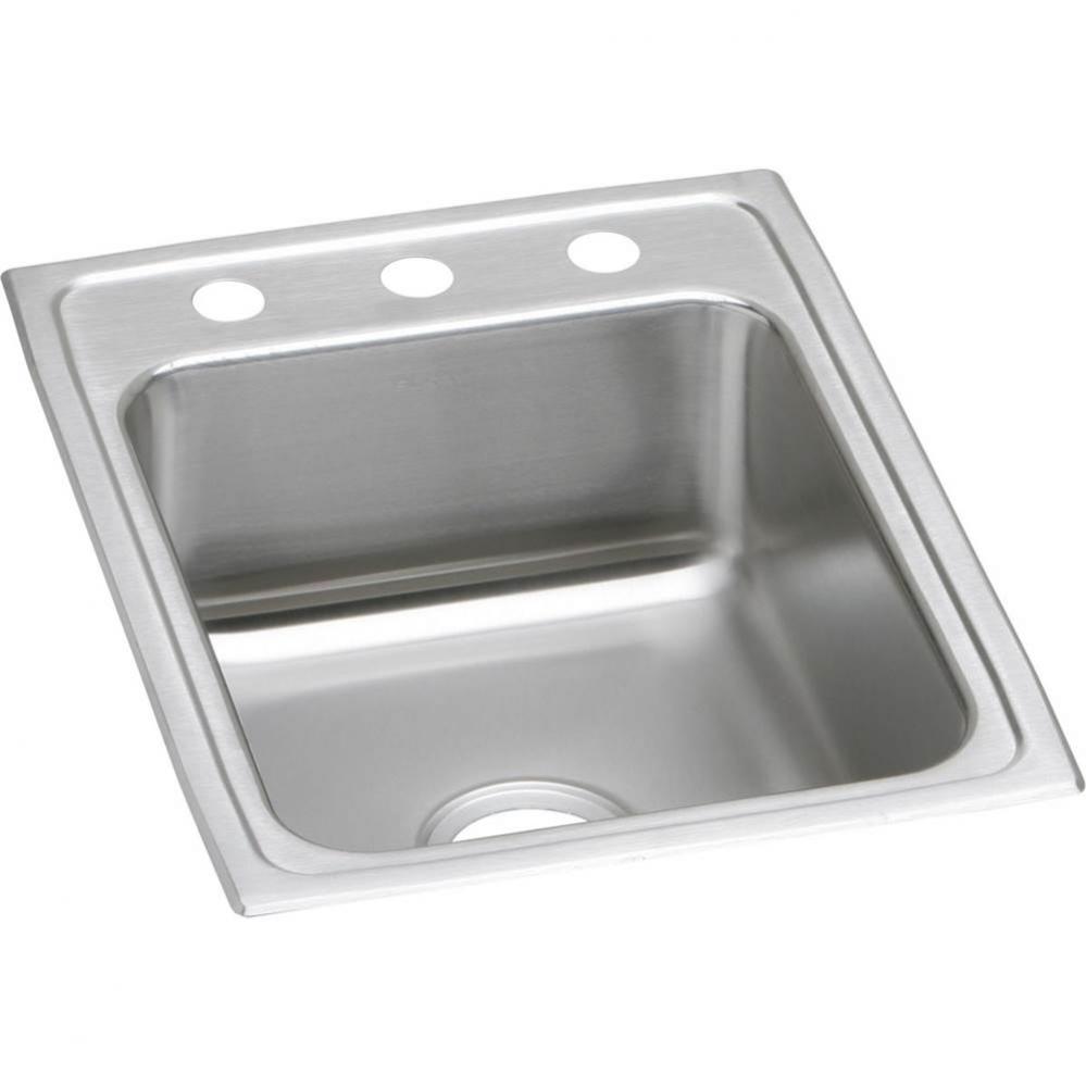 Lustertone Classic Stainless Steel 17&apos;&apos; x 22&apos;&apos; x 4&apos;&apos;, Single Bowl Dr