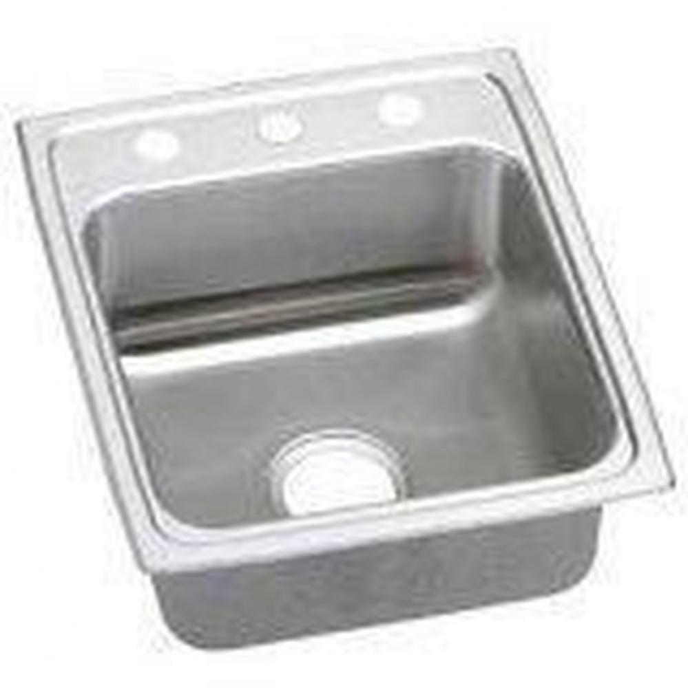 18 Gauge 17&apos;&apos; X 22&apos;&apos; X 5.5&apos;&apos; Single Bowl Kitchen Sink