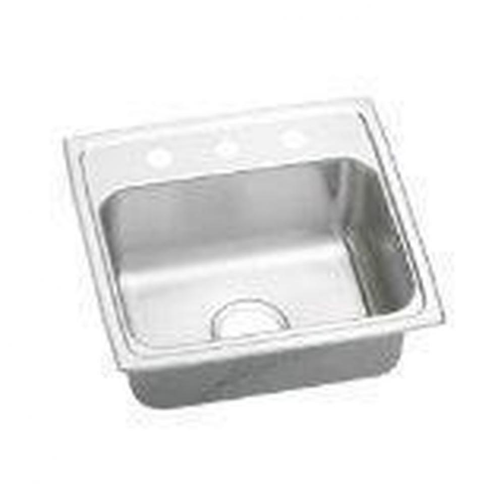 18 Gauge 19&apos;&apos; X 18&apos;&apos; X 5.5&apos;&apos; Single Bowl Kitchen Sink