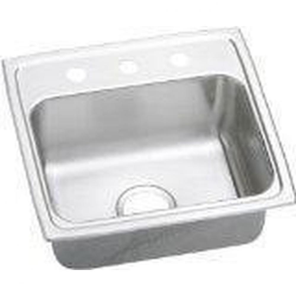 18 Gauge 19&apos;&apos; X 18&apos;&apos; X 6.5&apos;&apos; Single Bowl Kitchen Sink