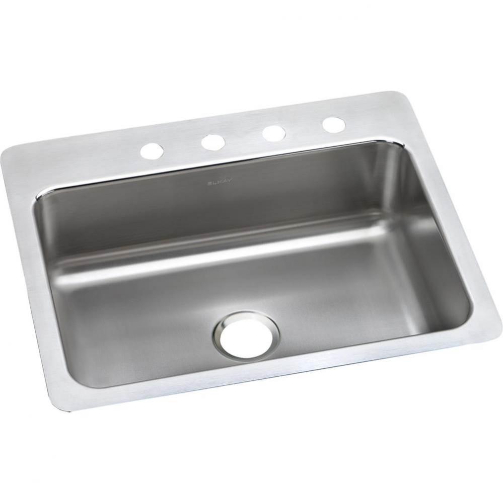 Lustertone Classic Stainless Steel 27&apos;&apos; x 22&apos;&apos; x 8&apos;&apos;, Single Bowl Du