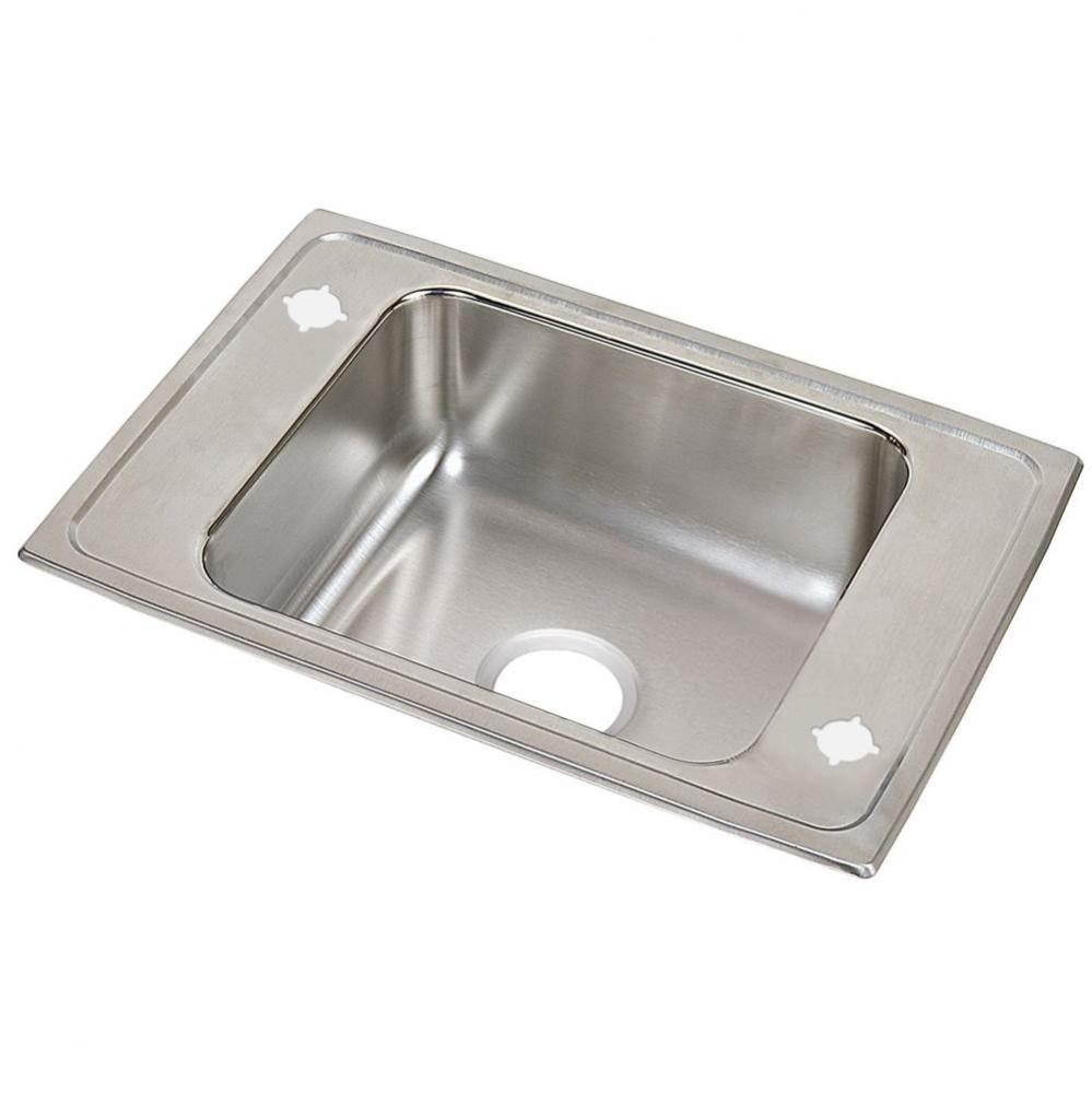 Celebrity Stainless Steel 25&apos;&apos; x 17&apos;&apos; x 7-1/8&apos;&apos;, 2-Hole Single Bowl