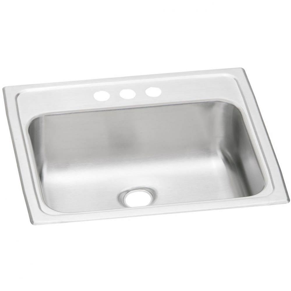 Celebrity Stainless Steel 19&apos;&apos; x 17&apos;&apos; x 6-1/8&apos;&apos;, Single Bowl Drop-in