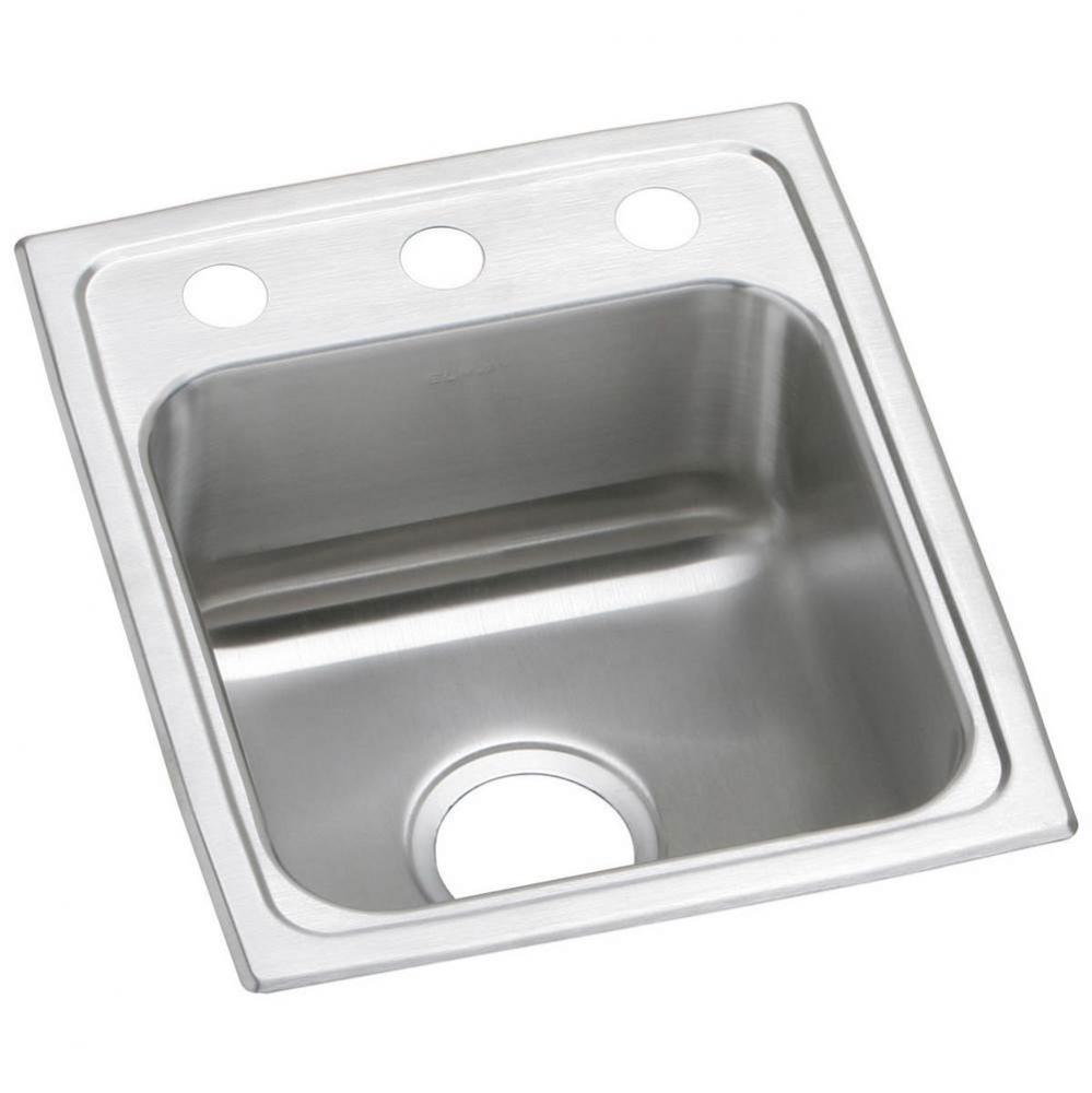 Celebrity Stainless Steel 15&apos;&apos; x 17-1/2&apos;&apos; x 7-1/8&apos;&apos;, 1-Hole Single B