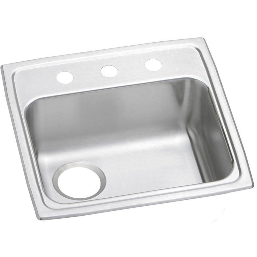 Celebrity Stainless Steel 19-1/2&apos;&apos; x 19&apos;&apos; x 5-1/2&apos;&apos;, 3-Hole Single B