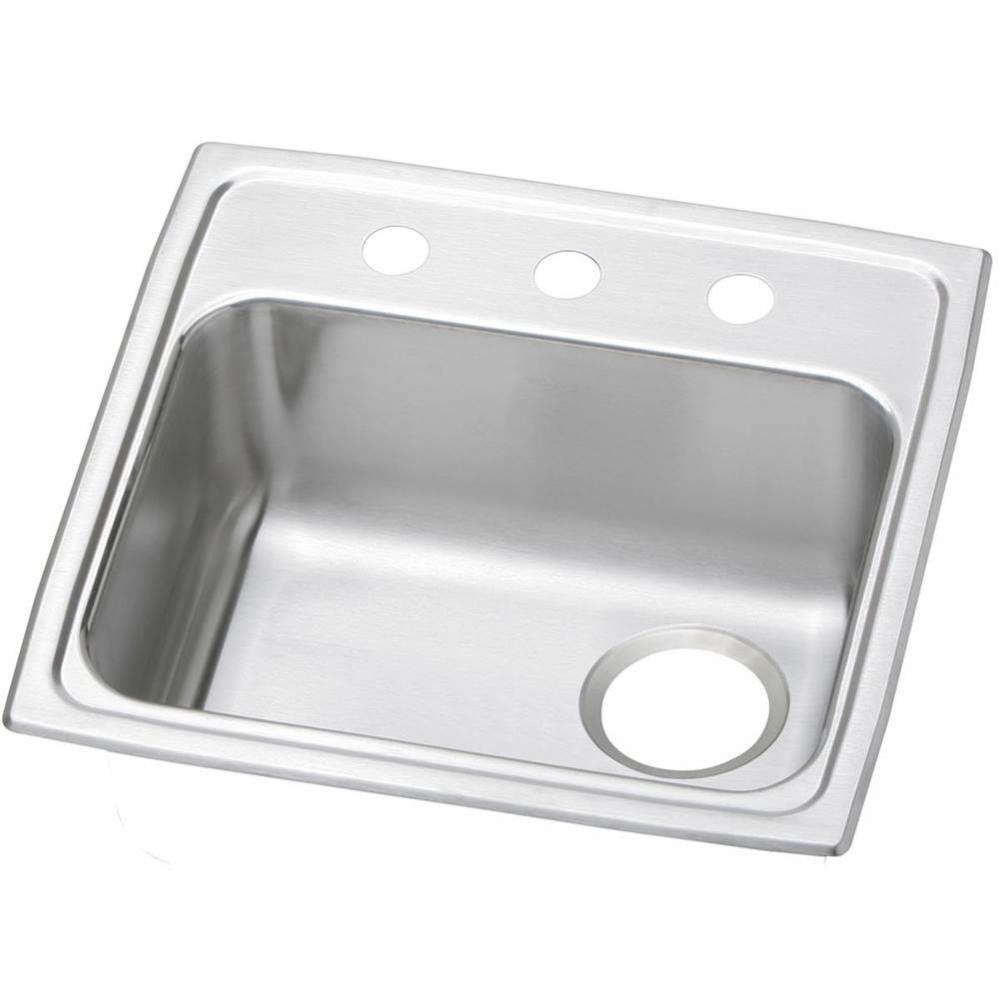 Celebrity Stainless Steel 19-1/2&apos;&apos; x 19&apos;&apos; x 5-1/2&apos;&apos;, 1-Hole Single B