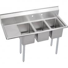 Elkay 3C10X14-L-12X - Dependabilt Stainless Steel 48-1/2'' x 19-13/16'' x 43-3/4'' 16 Gaug