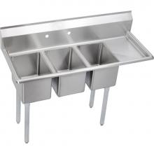 Elkay 3C10X14-R-12X - Dependabilt Stainless Steel 48-1/2'' x 19-13/16'' x 43-3/4'' 16 Gaug