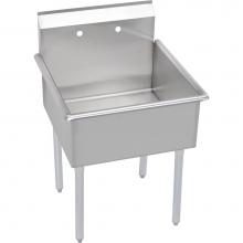 Elkay B2C24X24X - Dependabilt Stainless Steel 51'' x 27-1/2'' x 42'' 18 Gauge Two Comp