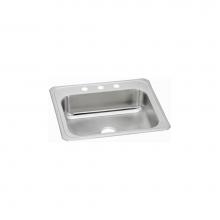 Elkay CR25223 - Celebrity Stainless Steel 25'' x 22'' x 7'', 3-Hole Single Bowl Drop