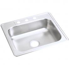 Elkay DW10125225 - Dayton Stainless Steel 25'' x 22'' x 6-9/16'', 5-Hole Single Bowl Dr