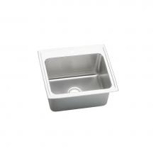 Elkay DLRQ252210MR2 - Lustertone Classic Stainless Steel 25'' x 22'' x 10-3/8'', Single Bo