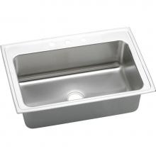 Elkay DLRSQ3322102 - Lustertone Classic Stainless Steel 33'' x 22'' x 10-1/8'', Single Bo