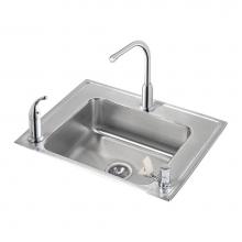 Elkay DRKAD282250RC - Lustertone Classic Stainless Steel 28'' x 22'' x 5'', Single Bowl Dr