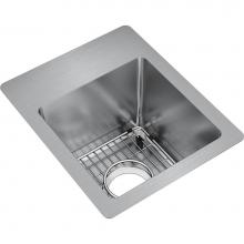 Elkay ECTSR13169TBG0 - Crosstown 18 Gauge Stainless Steel 13'' x 16'' x 9'', 0-Hole Single