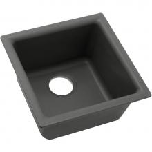 Elkay ELG1616GY0 - Quartz Classic 15-3/4'' x 15-3/4'' x 7-11/16'', Single Bowl Dual Mou