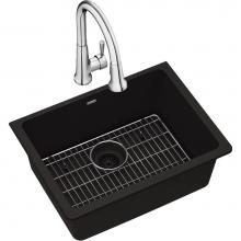 Elkay ELGU2522BK0FC - Quartz Classic 24-5/8'' x 18-1/2'' x 9-1/2'', Single Bowl Undermount