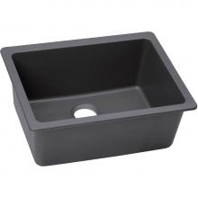 Elkay ELXU2522CH0 - Elkay Quartz Luxe 24-5/8'' x 18-1/2'' x 9-1/2'', Single Bowl Undermo