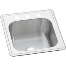 Elkay ESE2020102 - Celebrity Stainless Steel 20'' x 20'' x 10-1/8'', 2-Hole Single Bowl