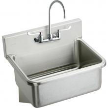 Elkay EWS2520W6C - Stainless Steel 25'' x 19.5'' x 10-1/2'', Wall Hung Single Bowl Hand