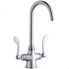 Elkay LK500LGN05T4 - Single Hole with Concealed Deck Laminar Flow Faucet with 5'' Gooseneck Spout 4'&apo