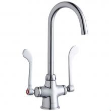 Elkay LK500LGN05T6 - Single Hole with Concealed Deck Laminar Flow Faucet with 5'' Gooseneck Spout 6'&apo