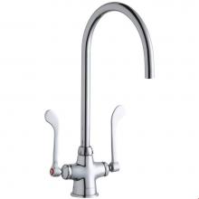 Elkay LK500LGN08T6 - Single Hole with Concealed Deck Laminar Flow Faucet with 8'' Gooseneck Spout 6'&apo