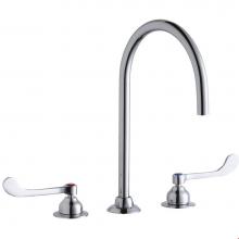 Elkay LK800LGN08T6 - 8'' Centerset with Concealed Deck Laminar Flow Faucet with 8'' Gooseneck Spout