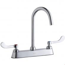 Elkay LK810LGN05T4 - 8'' Centerset with Exposed Deck Laminar Flow Faucet with 5'' Gooseneck Spout 4