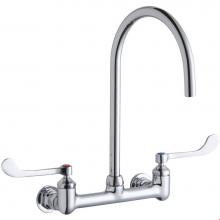 Elkay LK940LGN08T6H - 8'' Centerset Deck Mount Laminar Flow Faucet with 8'' Gooseneck Spout 6'&