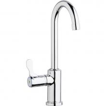 Elkay LKD208513LC - Single Hole 8-5/8'' Deck Mount Faucet with Gooseneck Spout Lever Handle on Left Side Chr