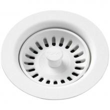 Elkay LKQS35RT - Polymer Drain Fitting with Removable Basket Strainer and Rubber Stopper Ricotta