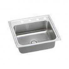 Elkay LR2521X - 18 Gauge Stainless Steel 25'' X 21.25'' X 7.875'' Single Bowl Top Mo