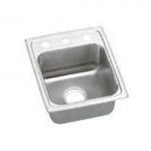 Elkay LRAD131655X - 18 Gauge 13'' X 16'' X 5.5'' Single Bowl Kitchen Sink