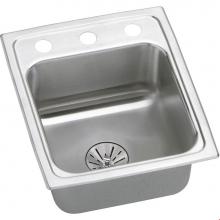 Elkay LRADQ131665PD3 - Lustertone Classic Stainless Steel 13'' x 16'' x 6-1/2'', 3-Hole Sin