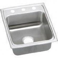 Elkay LRAD172055X - 18 Gauge 17'' X 20'' X 5.5'' Single Bowl Kitchen Sink