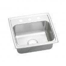 Elkay LRAD191855X - 18 Gauge 19'' X 18'' X 5.5'' Single Bowl Kitchen Sink