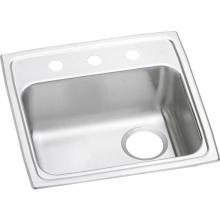 Elkay LRAD191865R2 - Lustertone Classic Stainless Steel 19'' x 18'' x 6-1/2'', 2-Hole Sin