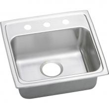 Elkay LRADQ191940OS4 - Lustertone Classic Stainless Steel 19-1/2'' x 19'' x 4'', OS4-Hole S